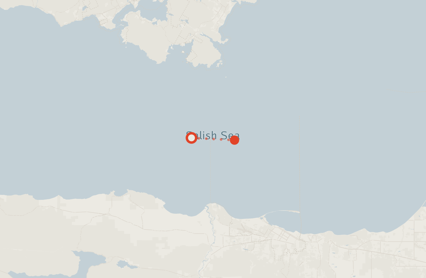 Activity map — real sighting points on an OpenStreetMap basemap