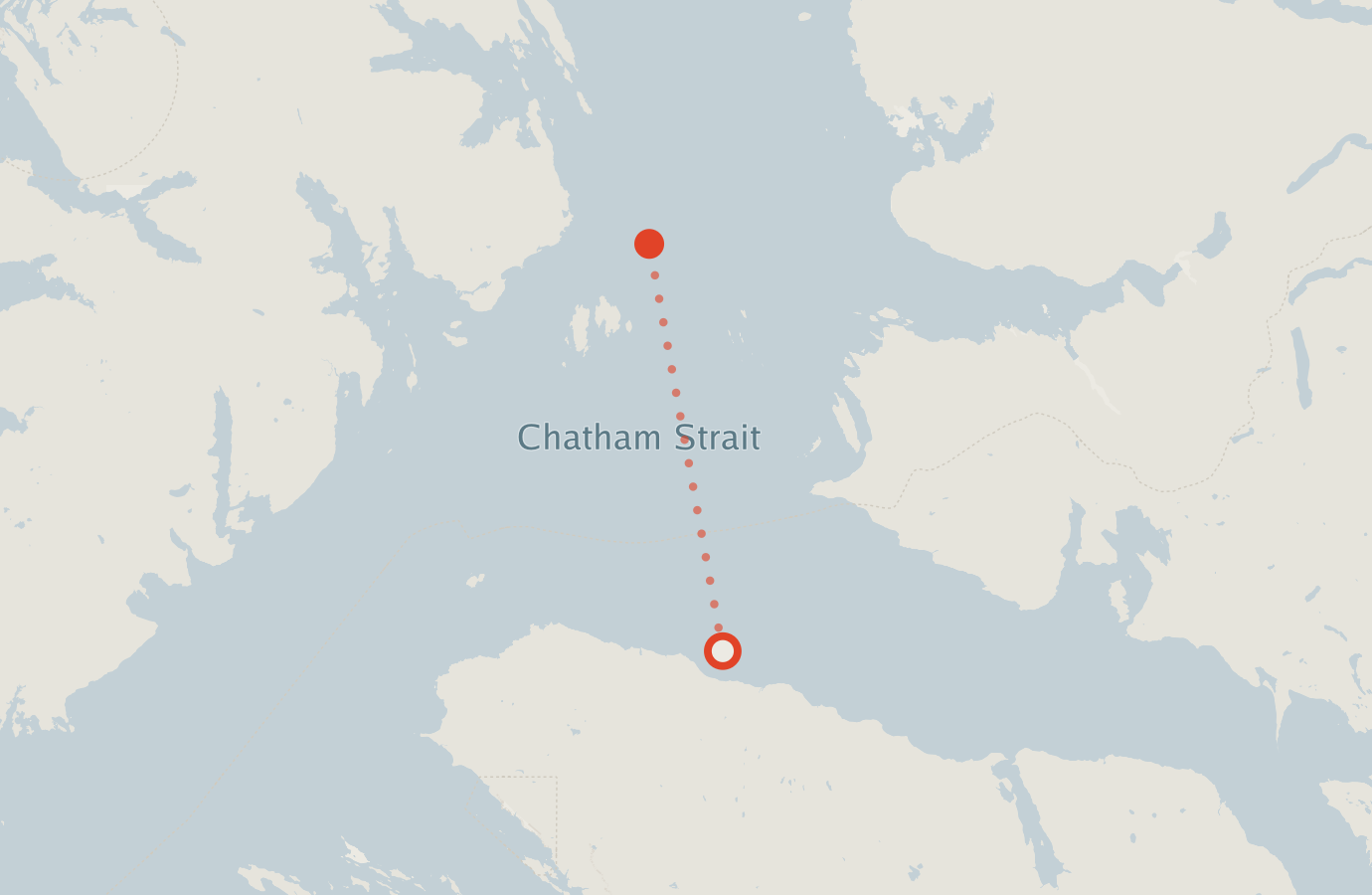 Activity map — real sighting points on an OpenStreetMap basemap
