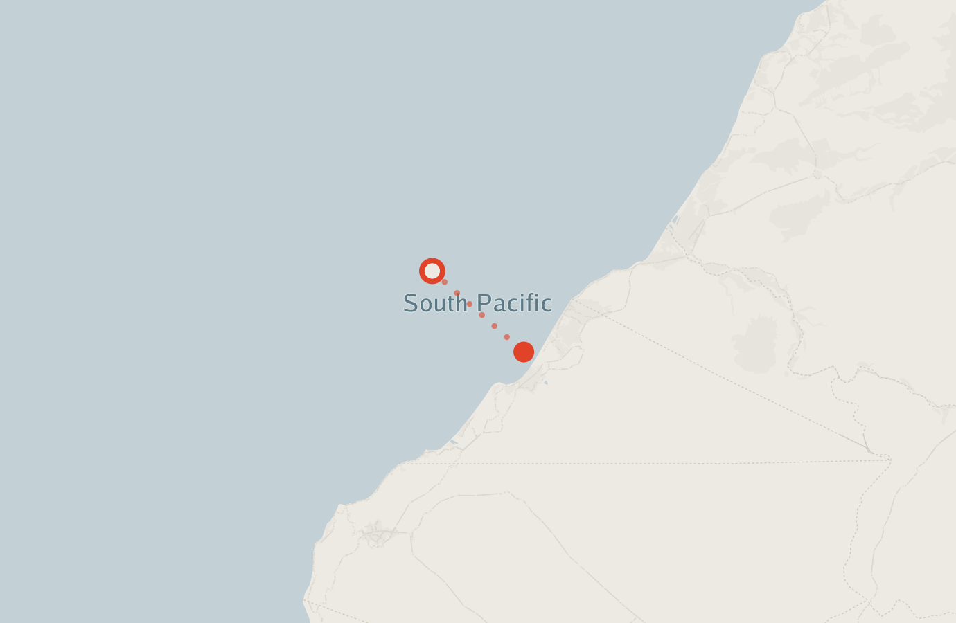 Activity map — real sighting points on an OpenStreetMap basemap