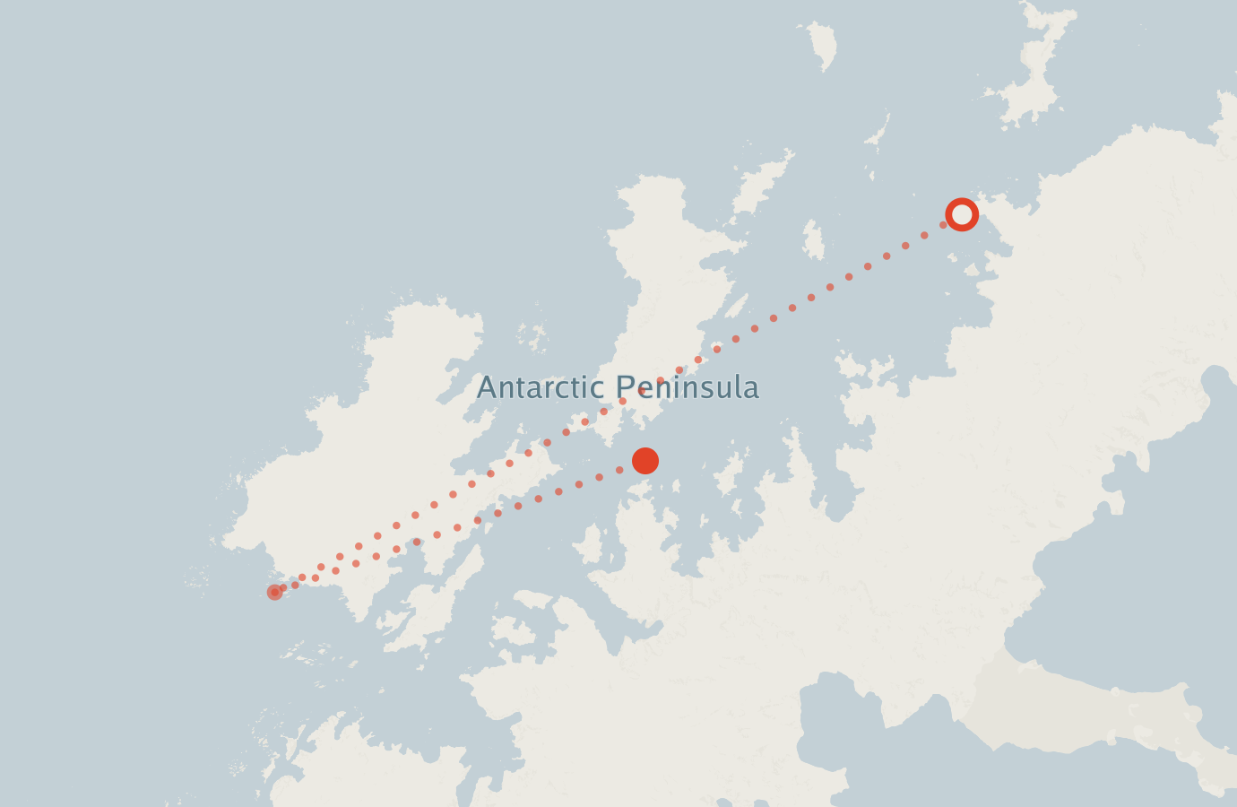 Activity map — real sighting points on an OpenStreetMap basemap