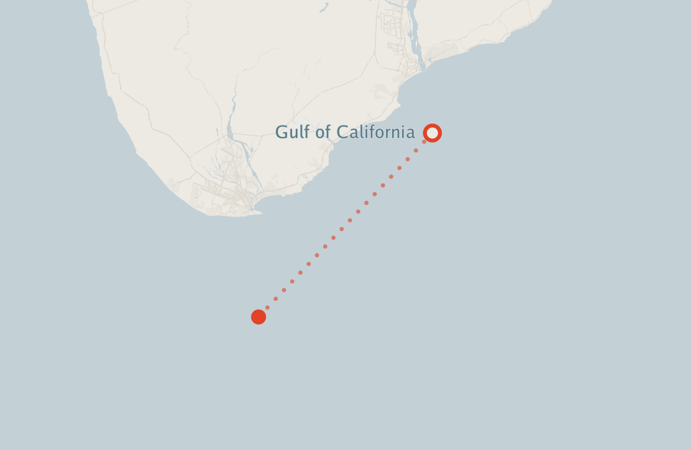 Activity map — real sighting points on an OpenStreetMap basemap