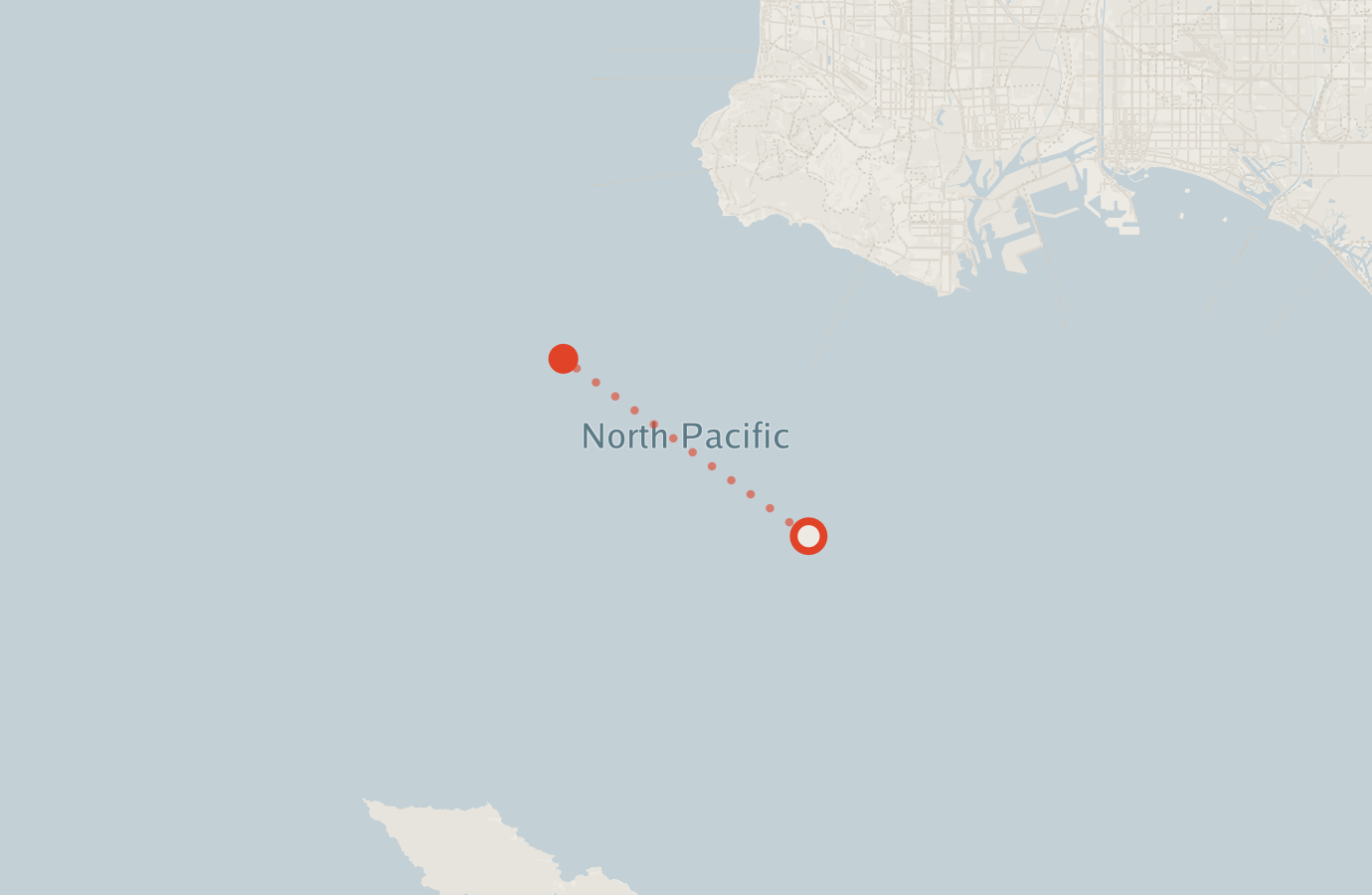 Activity map — real sighting points on an OpenStreetMap basemap