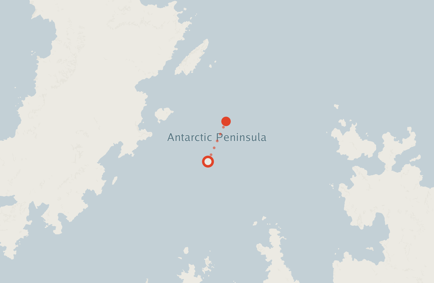 Activity map — real sighting points on an OpenStreetMap basemap