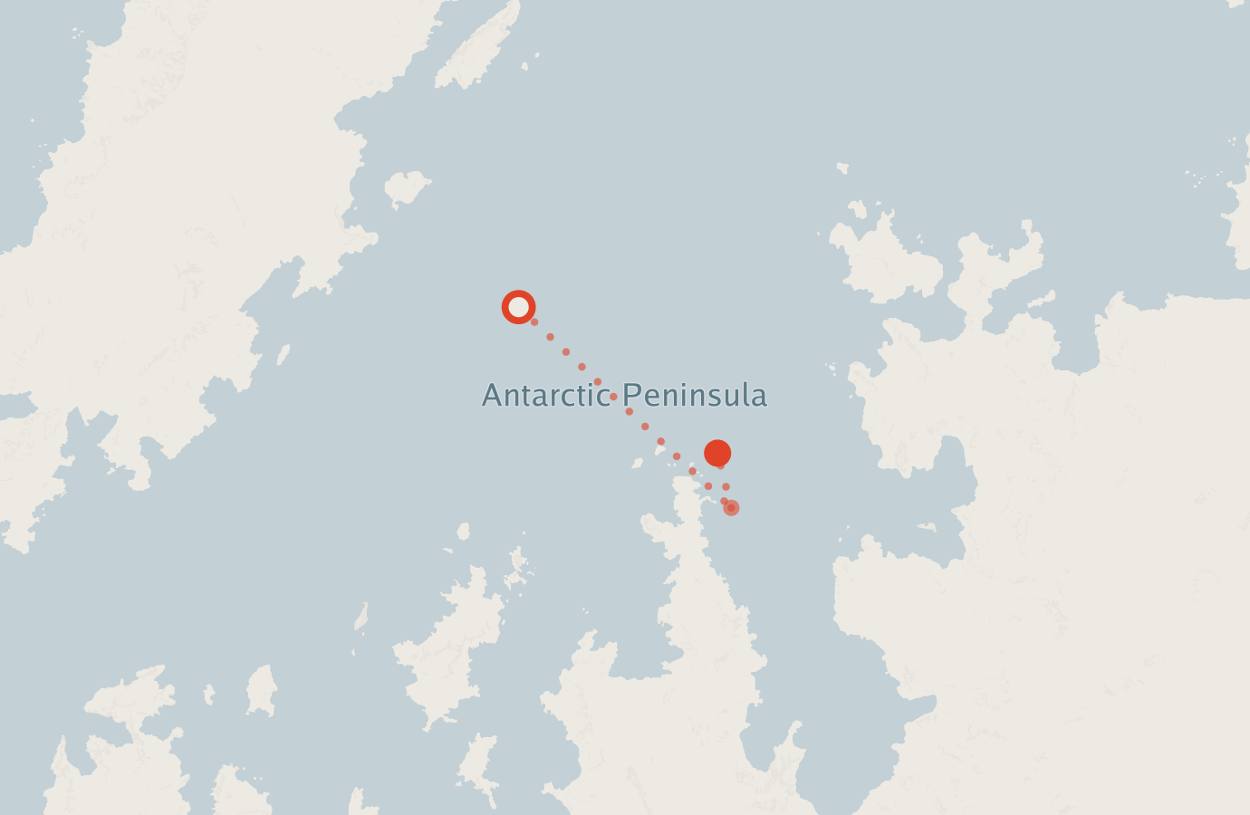 Activity map — real sighting points on an OpenStreetMap basemap