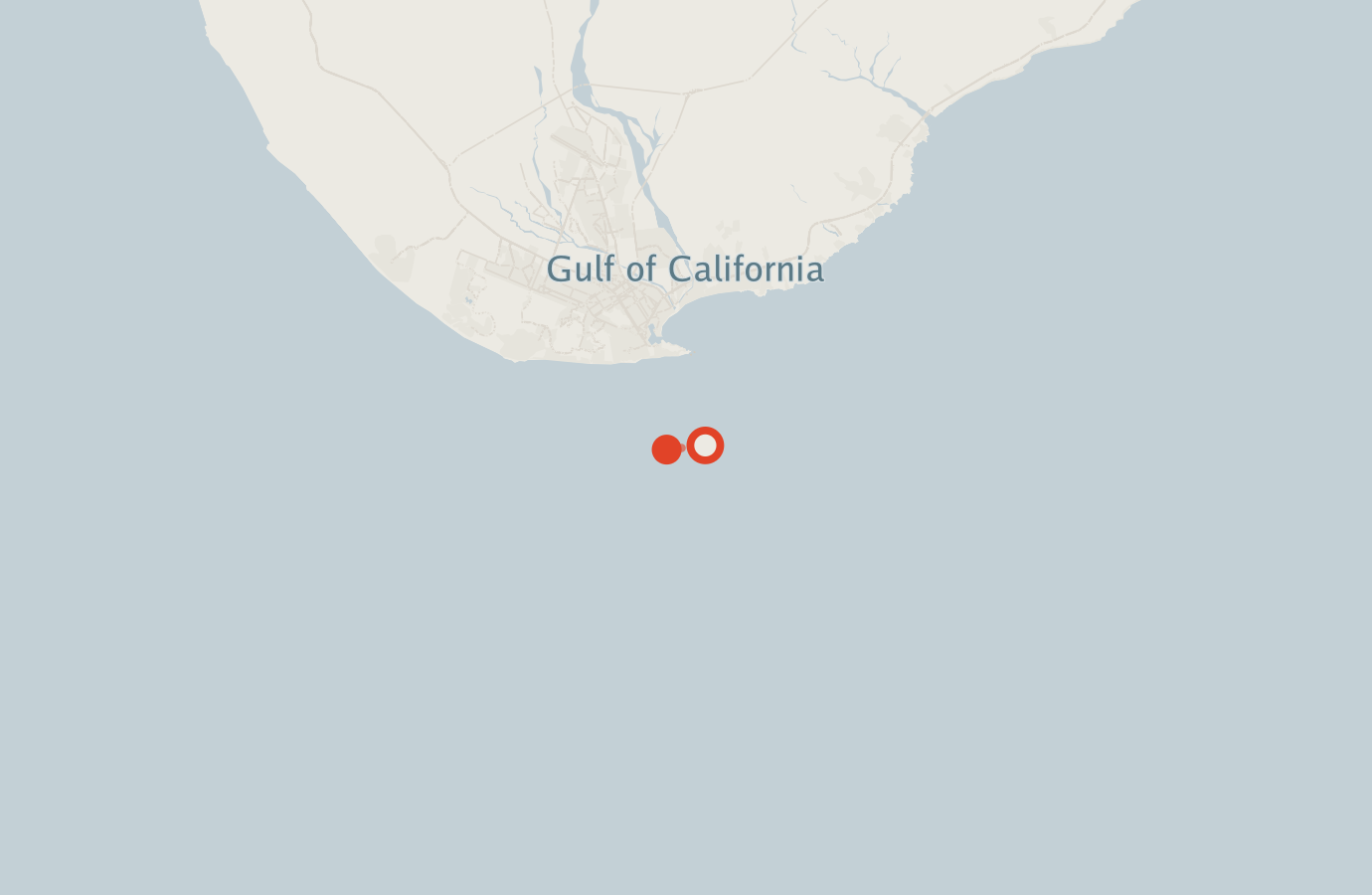 Activity map — real sighting points on an OpenStreetMap basemap