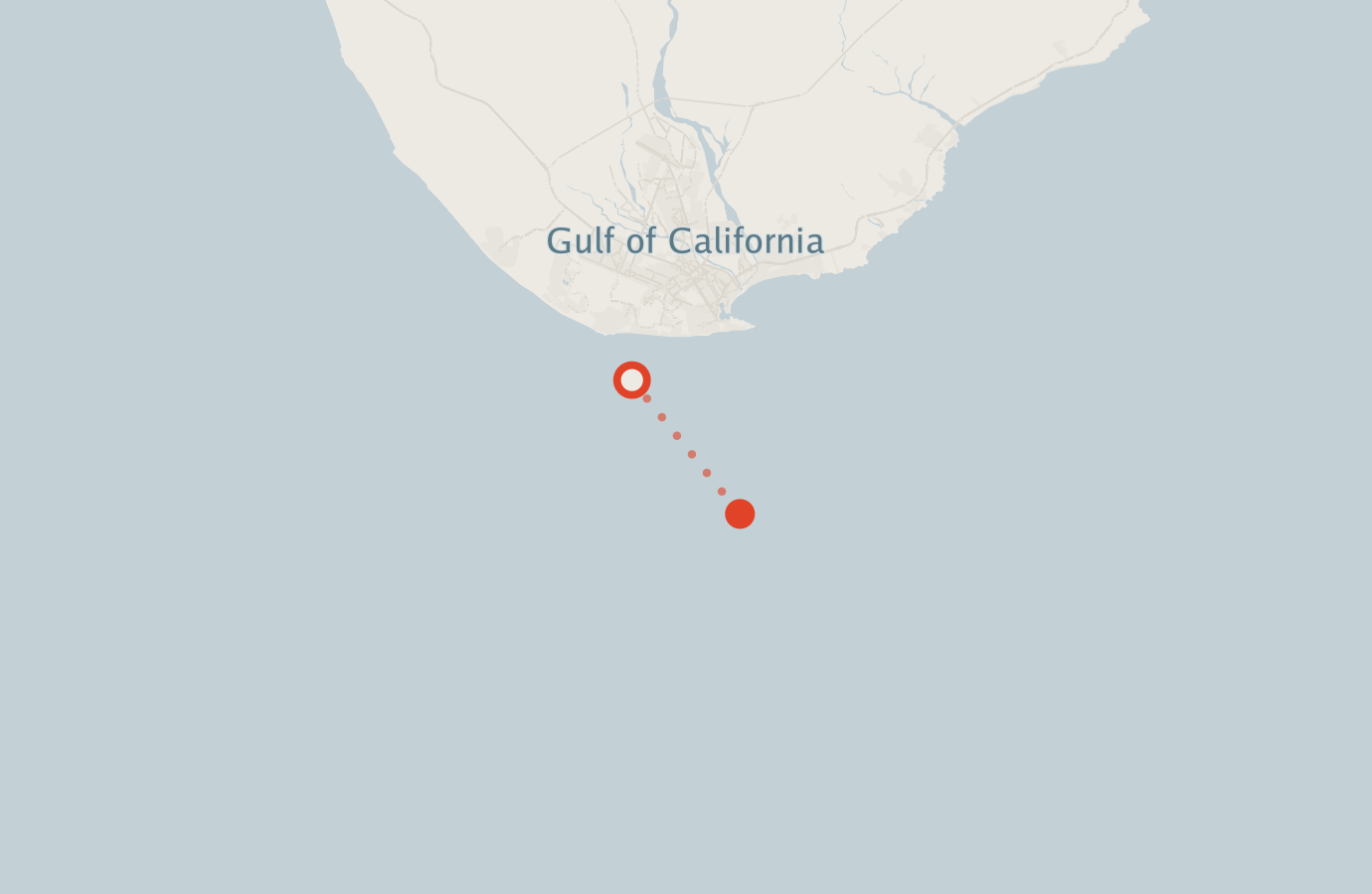 Activity map — real sighting points on an OpenStreetMap basemap