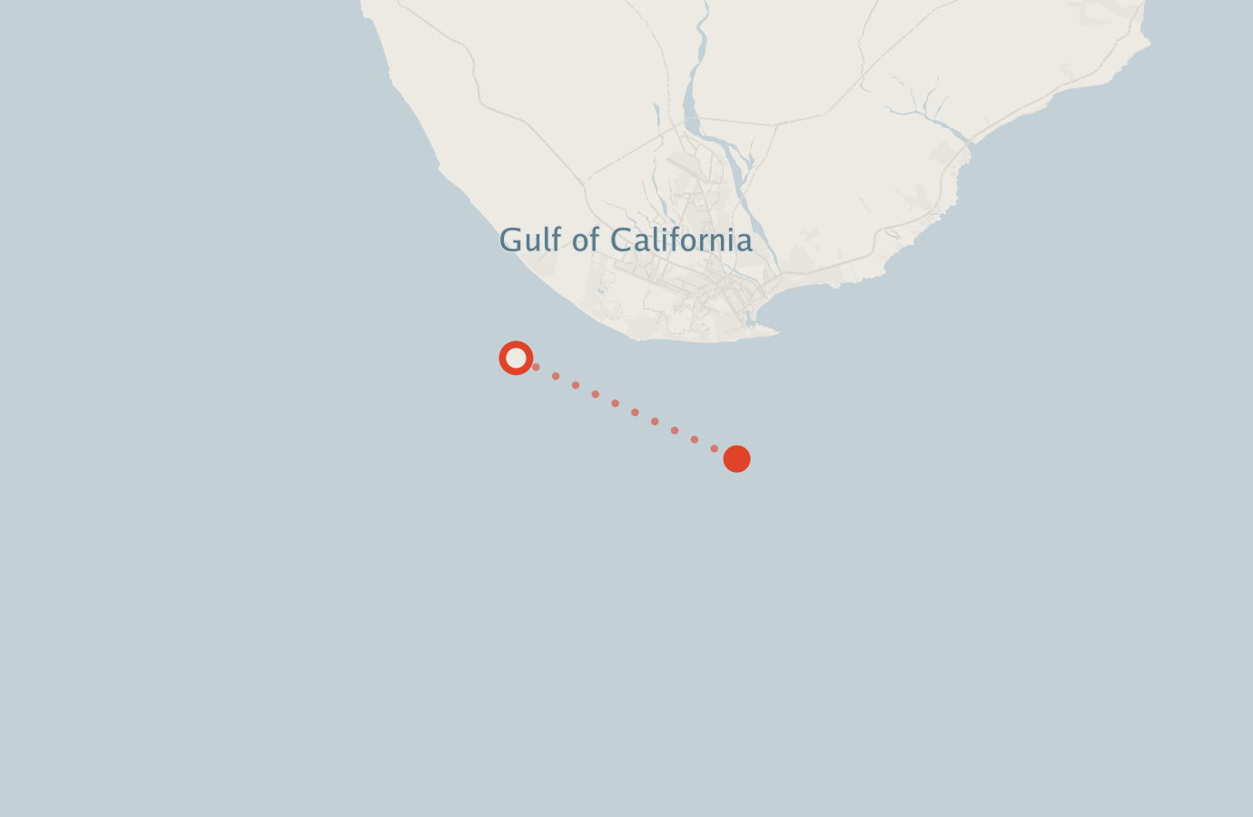 Activity map — real sighting points on an OpenStreetMap basemap