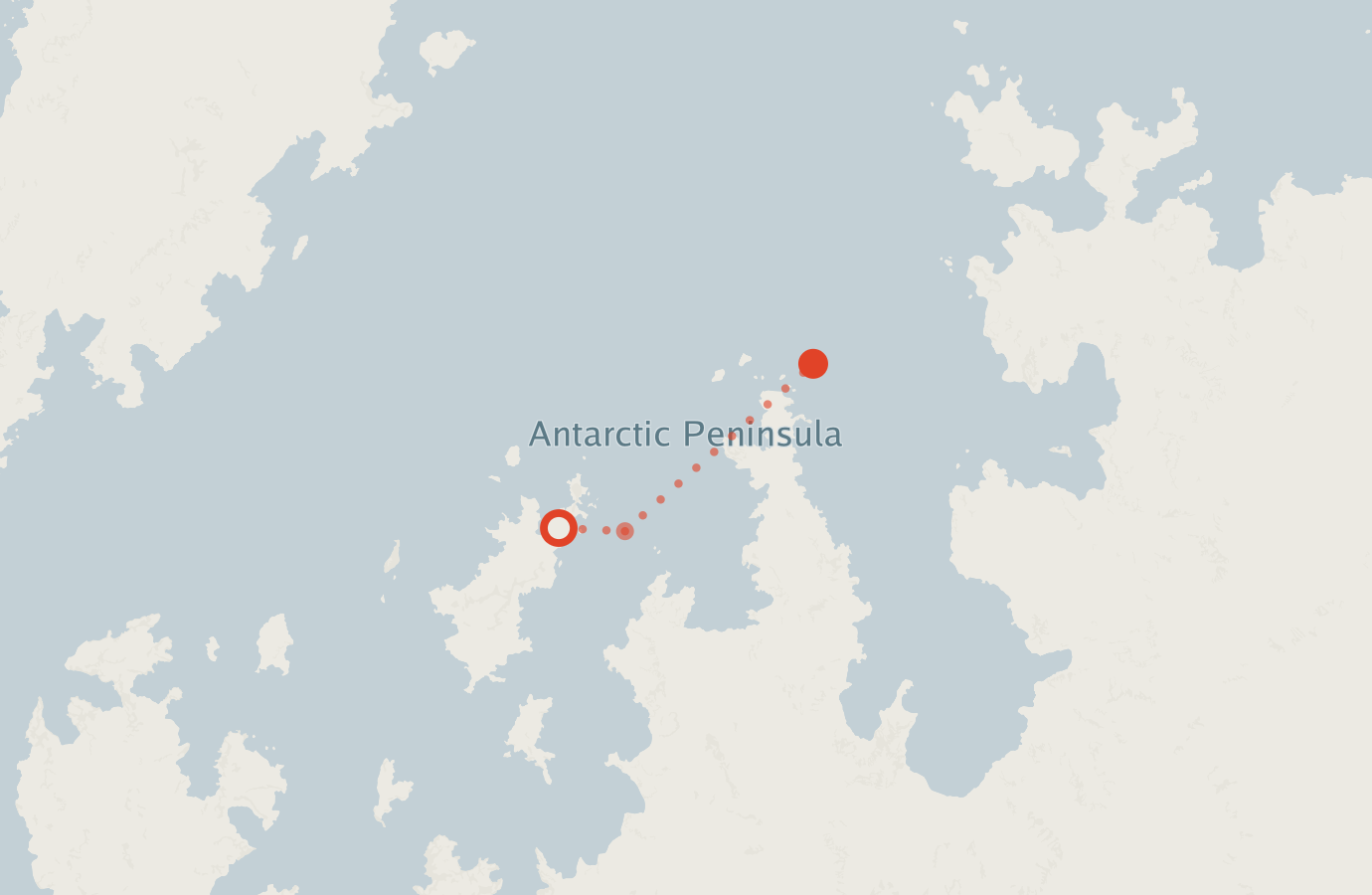 Activity map — real sighting points on an OpenStreetMap basemap