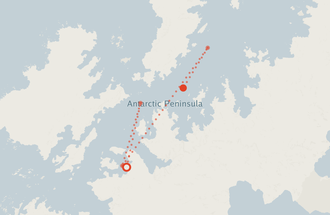 Activity map — real sighting points on an OpenStreetMap basemap