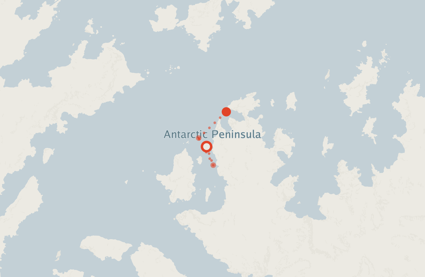 Activity map — real sighting points on an OpenStreetMap basemap