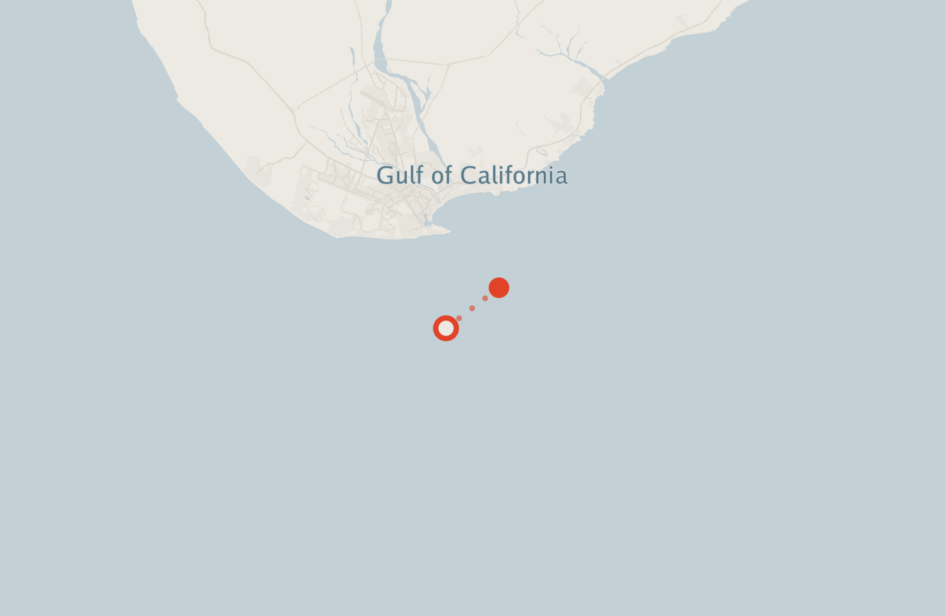 Activity map — real sighting points on an OpenStreetMap basemap
