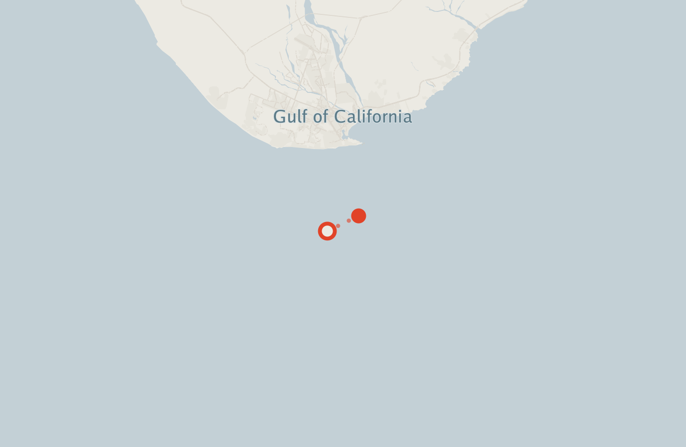 Activity map — real sighting points on an OpenStreetMap basemap