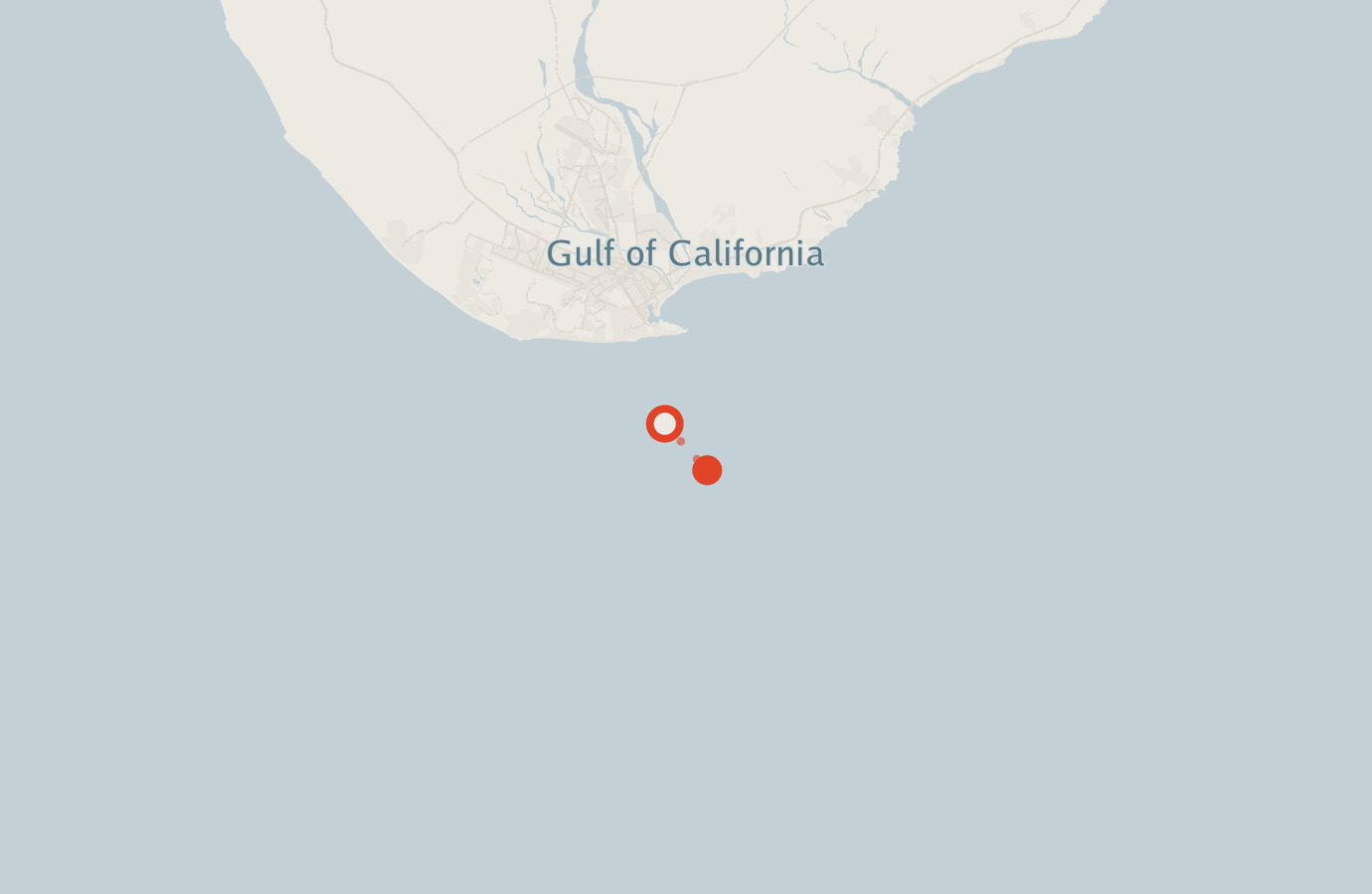 Activity map — real sighting points on an OpenStreetMap basemap