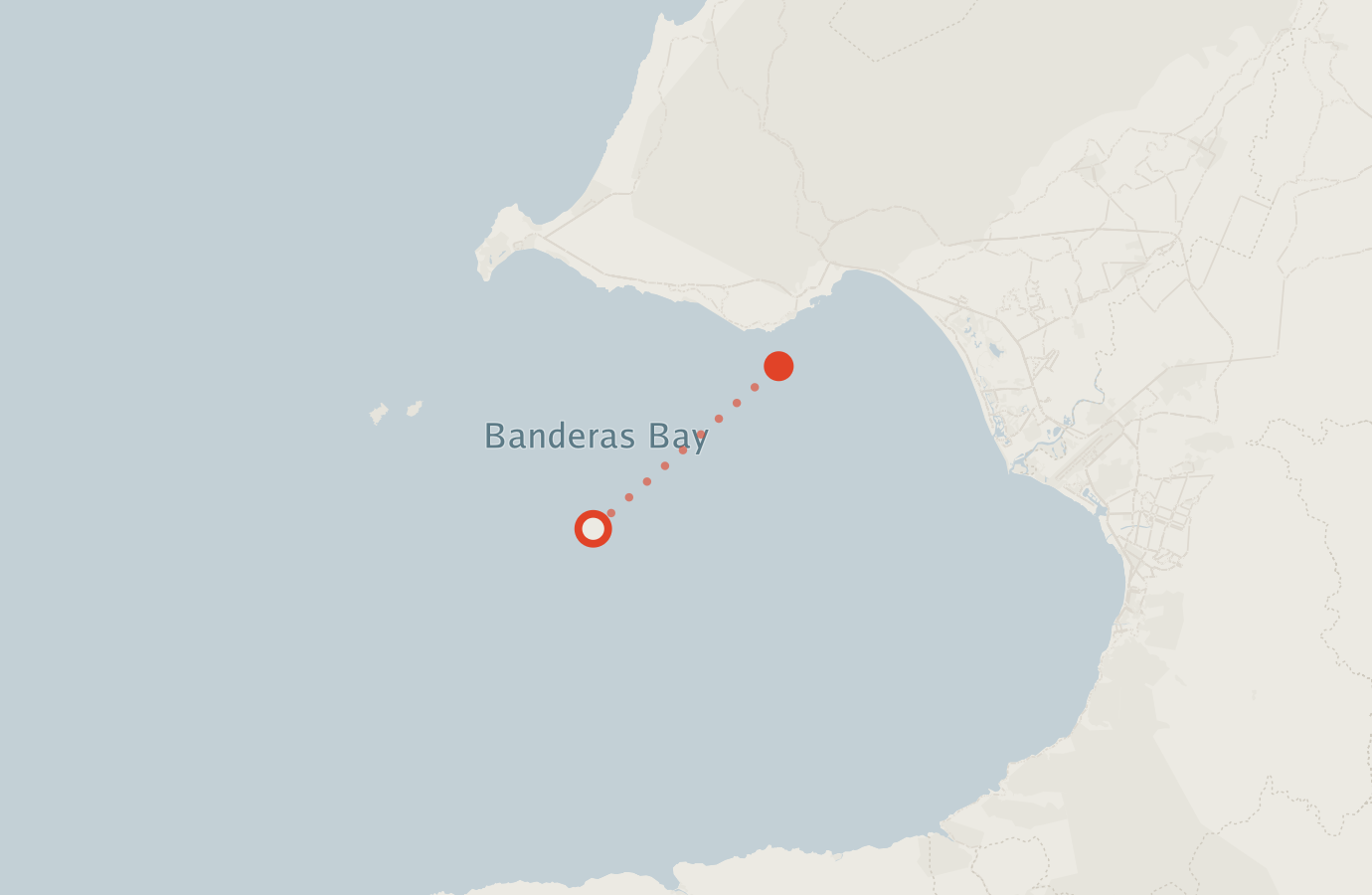 Activity map — real sighting points on an OpenStreetMap basemap