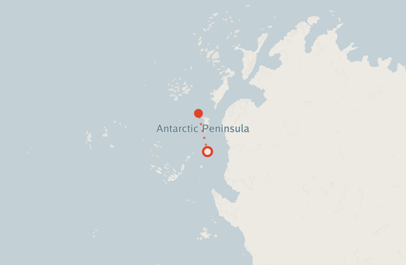 Activity map — real sighting points on an OpenStreetMap basemap