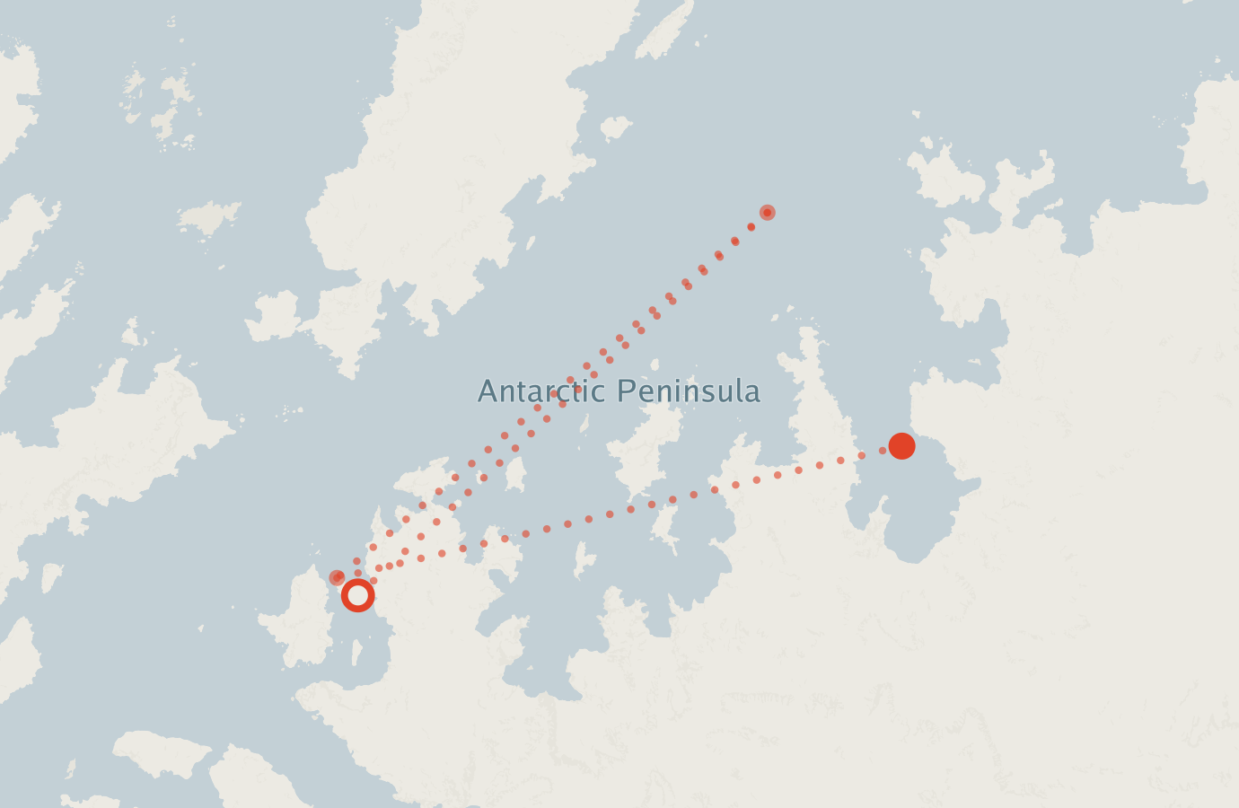 Activity map — real sighting points on an OpenStreetMap basemap