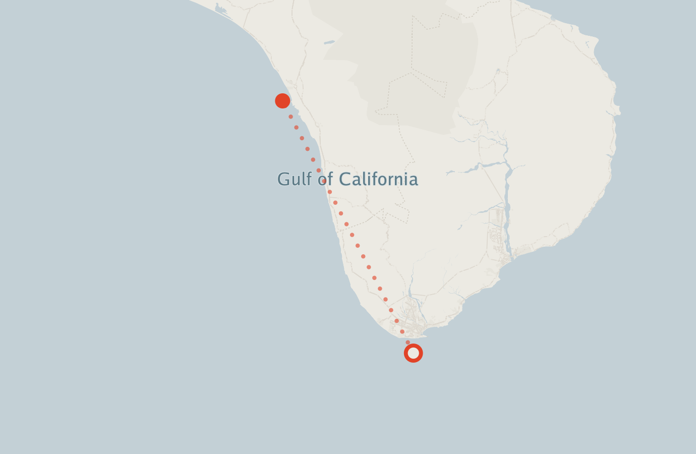 Activity map — real sighting points on an OpenStreetMap basemap