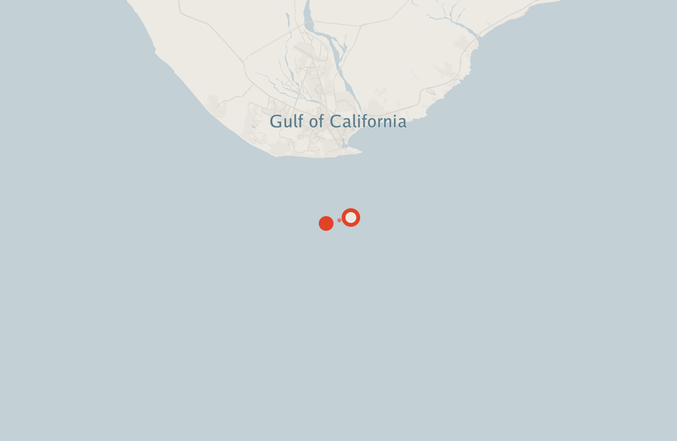 Activity map — real sighting points on an OpenStreetMap basemap