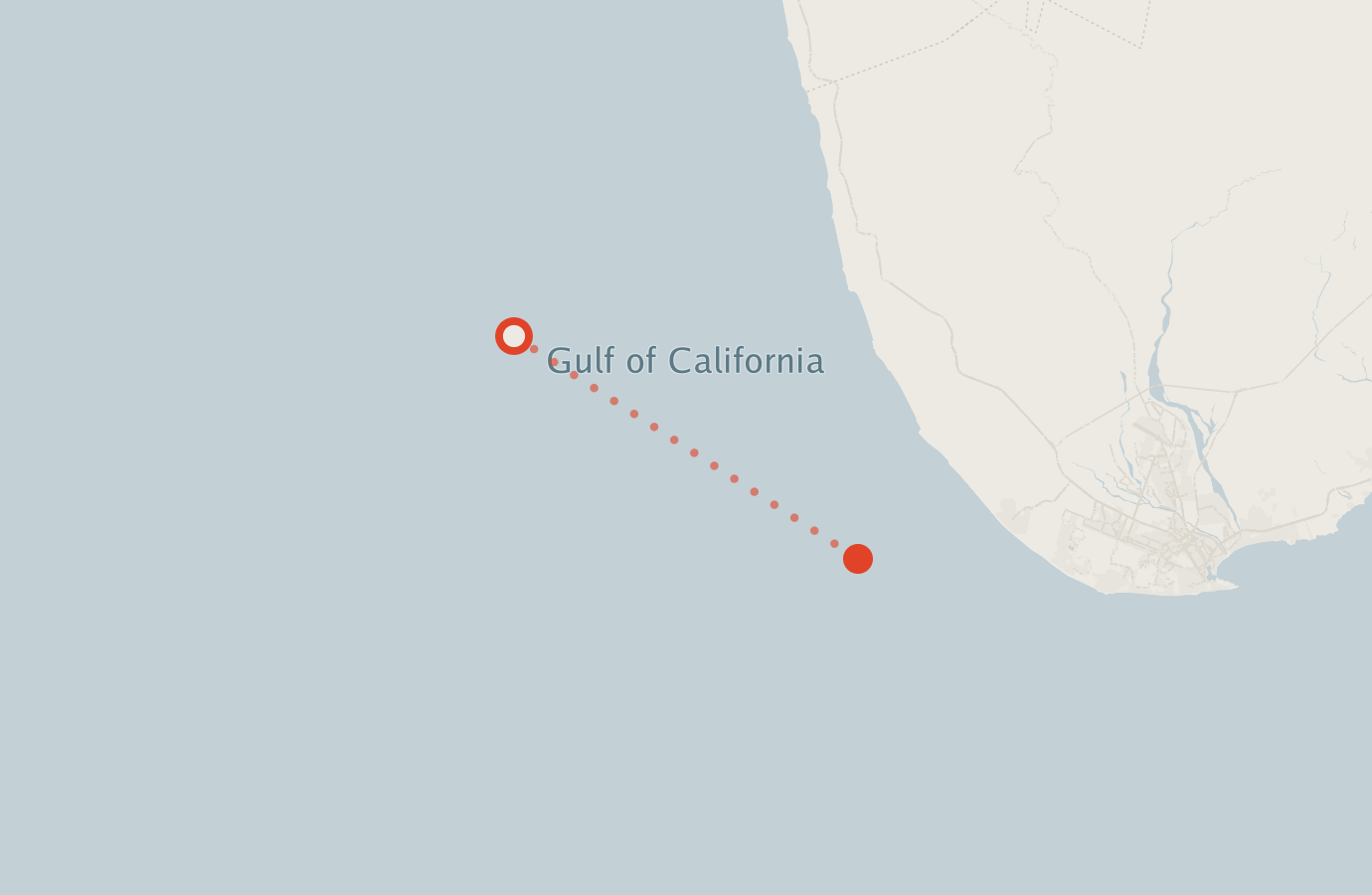 Activity map — real sighting points on an OpenStreetMap basemap