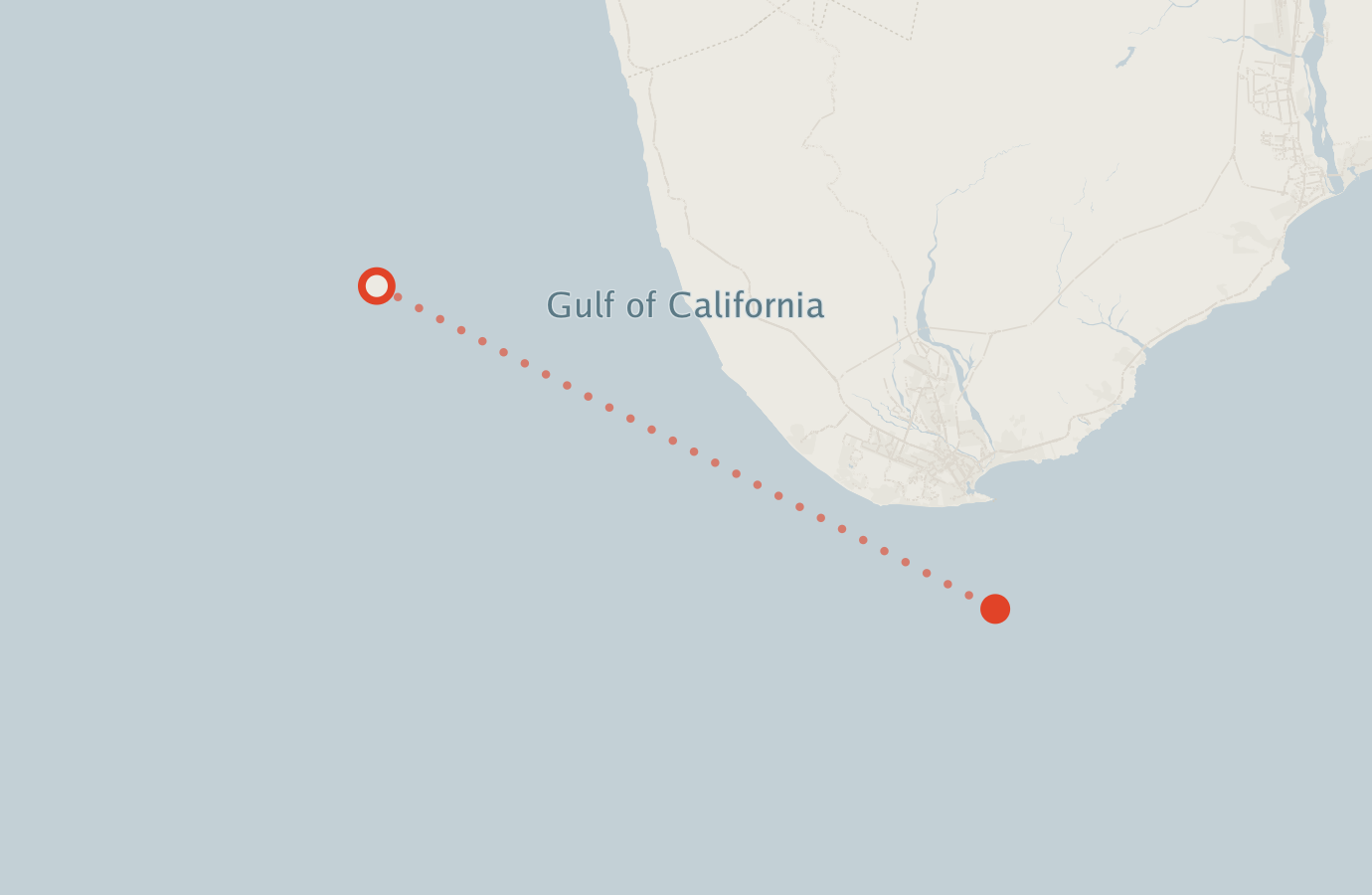 Activity map — real sighting points on an OpenStreetMap basemap