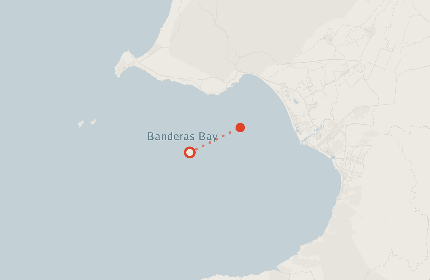 Activity map — real sighting points on an OpenStreetMap basemap