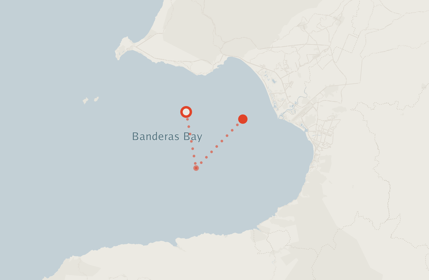 Activity map — real sighting points on an OpenStreetMap basemap