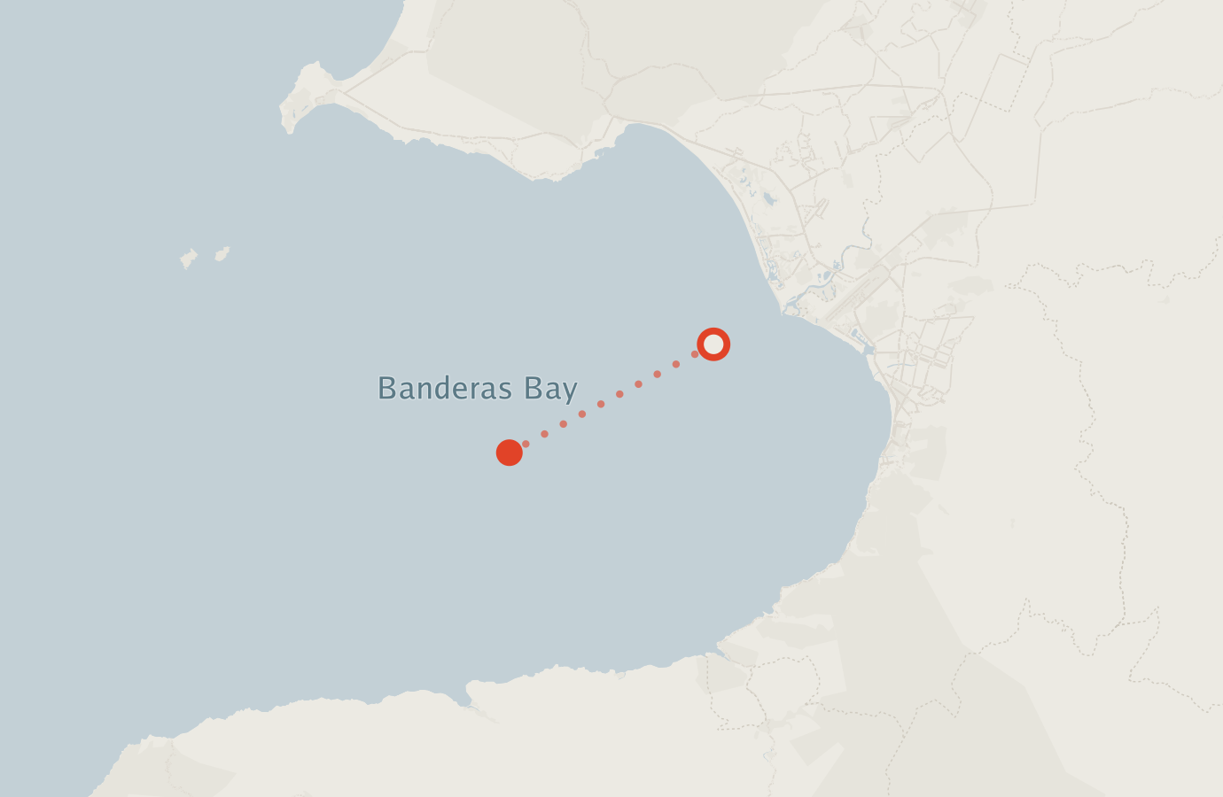 Activity map — real sighting points on an OpenStreetMap basemap