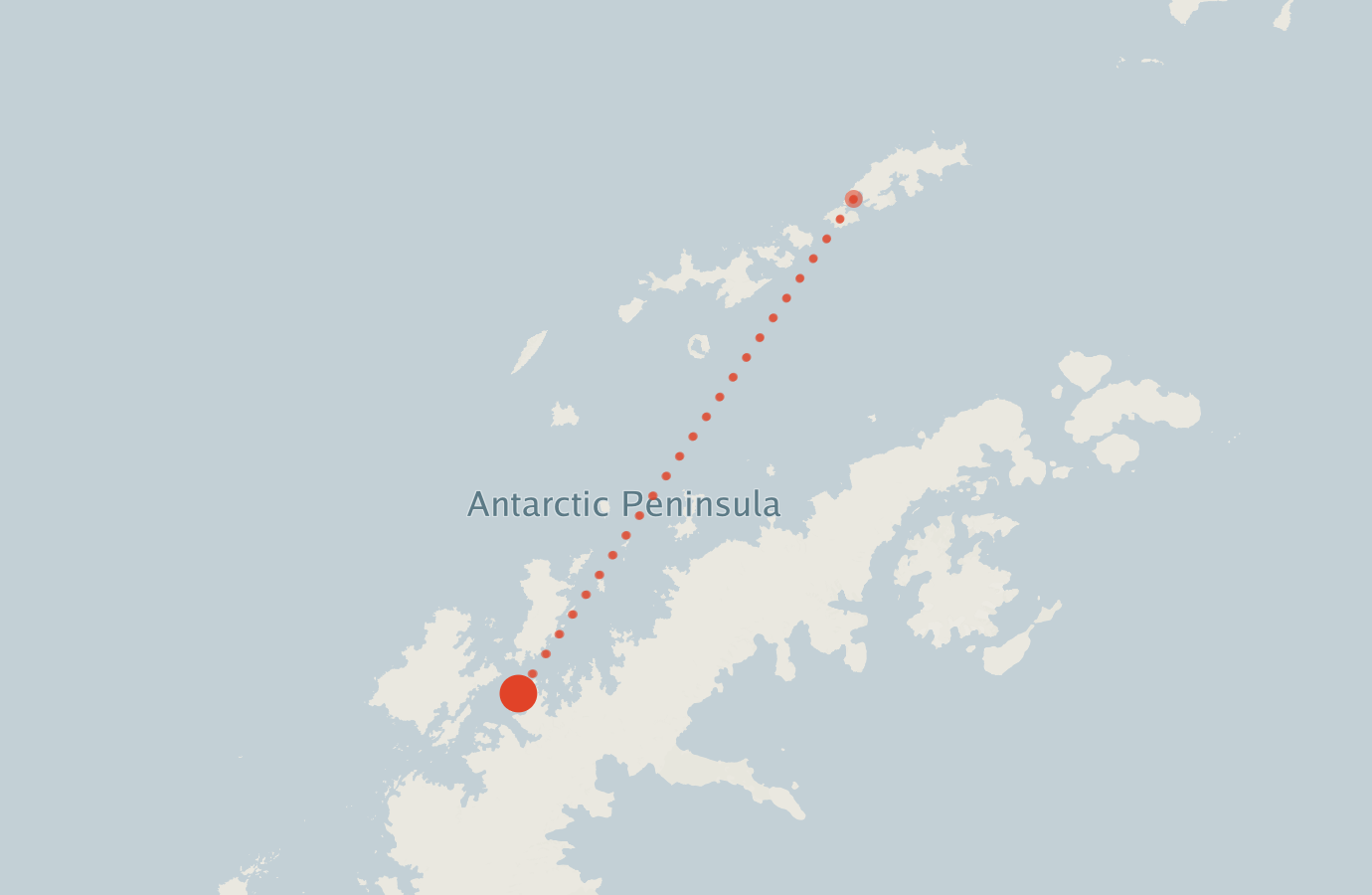 Activity map — real sighting points on an OpenStreetMap basemap