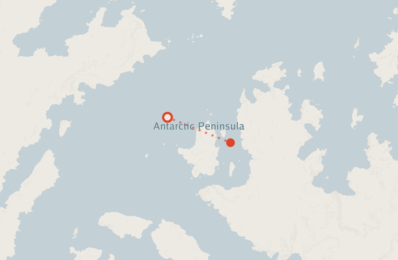 Activity map — real sighting points on an OpenStreetMap basemap