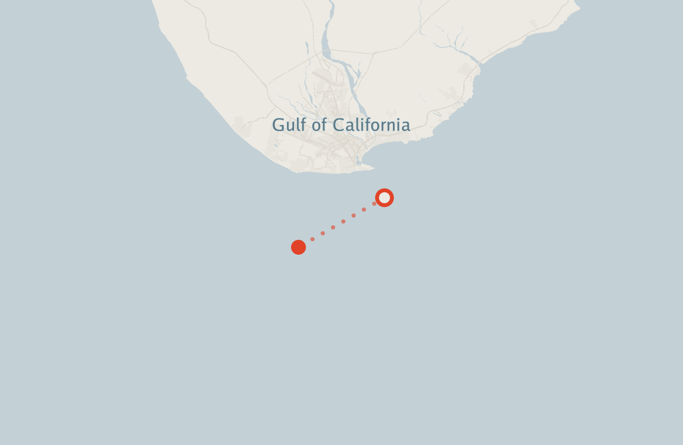 Activity map — real sighting points on an OpenStreetMap basemap