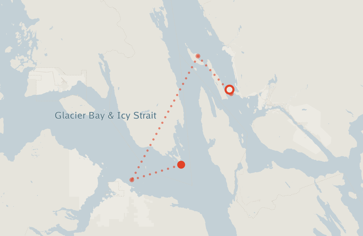 Activity map — real sighting points on an OpenStreetMap basemap