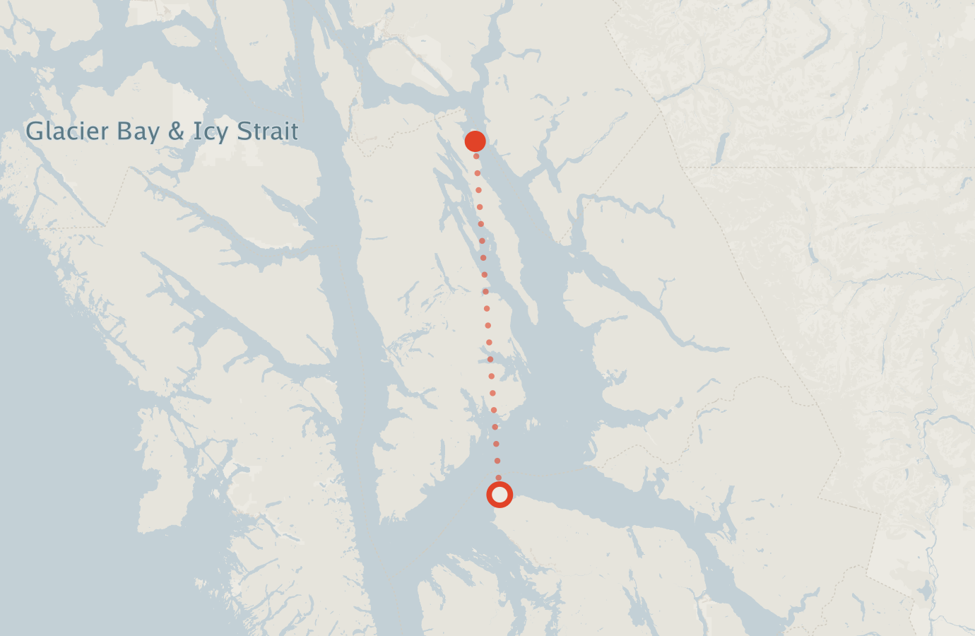 Activity map — real sighting points on an OpenStreetMap basemap