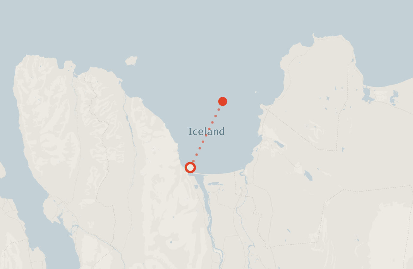 Activity map — real sighting points on an OpenStreetMap basemap