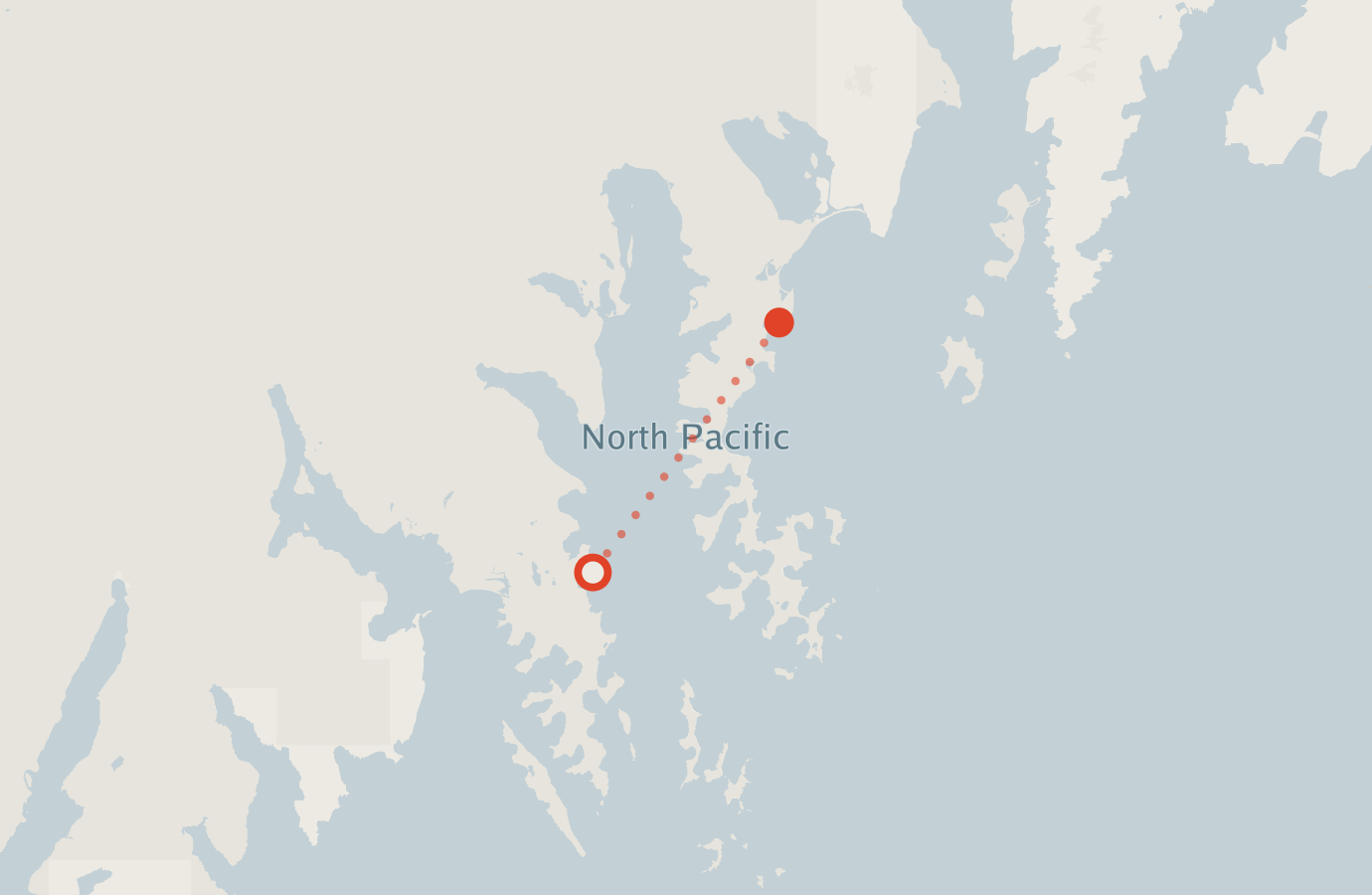 Activity map — real sighting points on an OpenStreetMap basemap