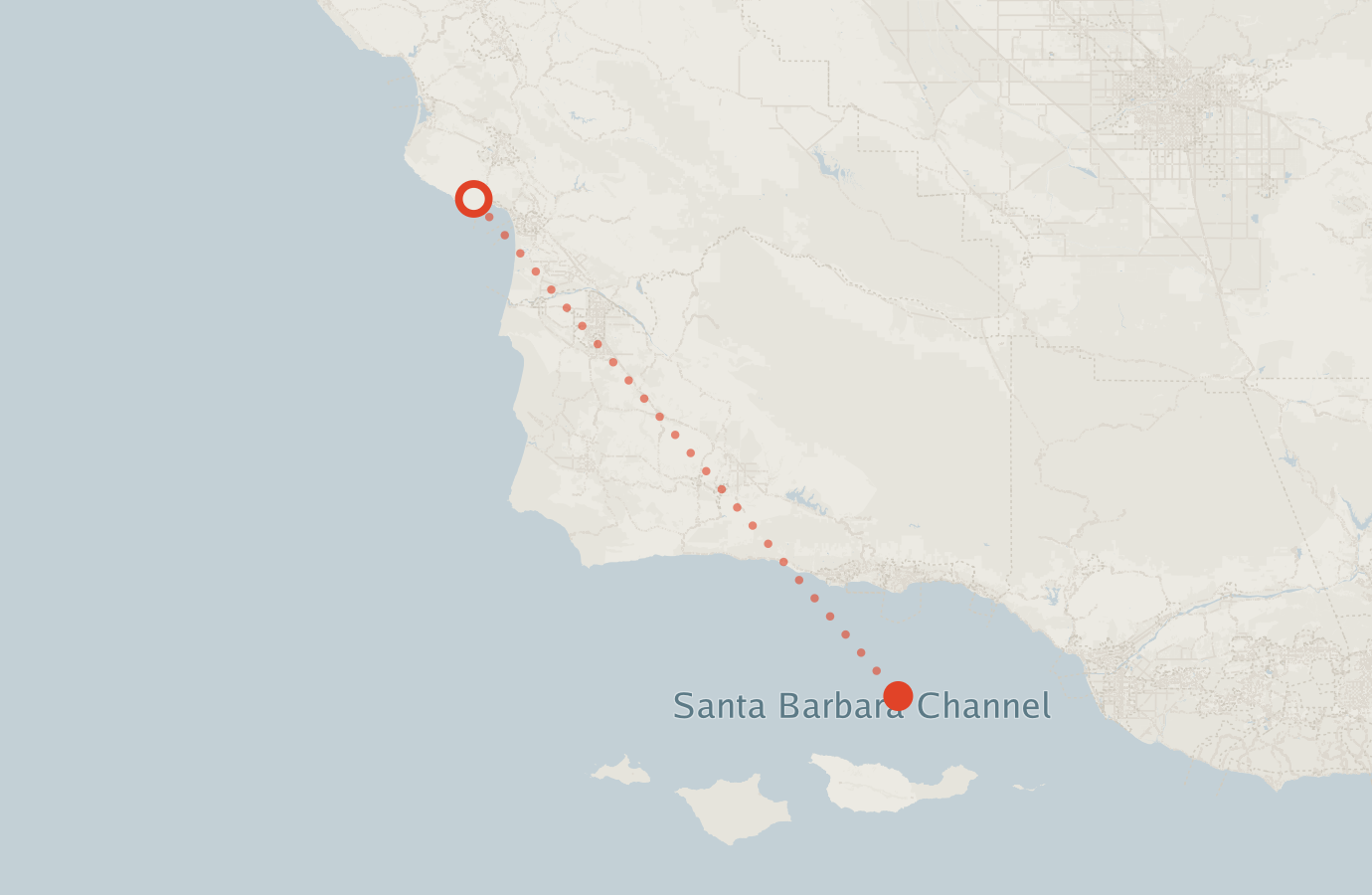 Activity map — real sighting points on an OpenStreetMap basemap