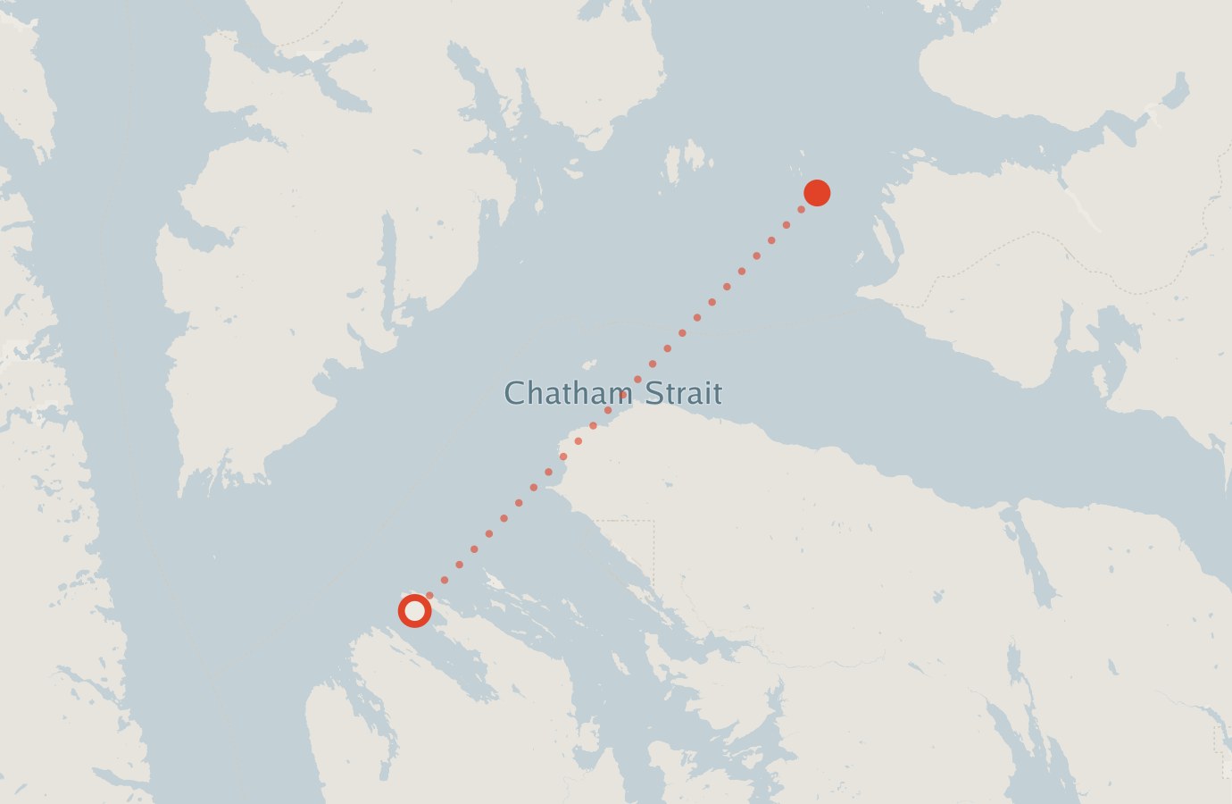 Activity map — real sighting points on an OpenStreetMap basemap