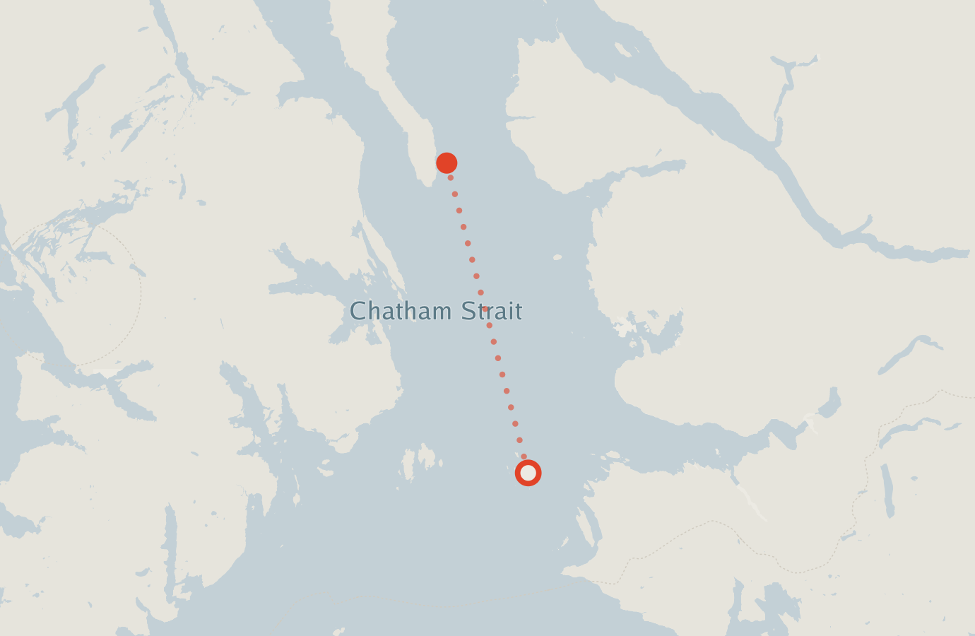 Activity map — real sighting points on an OpenStreetMap basemap