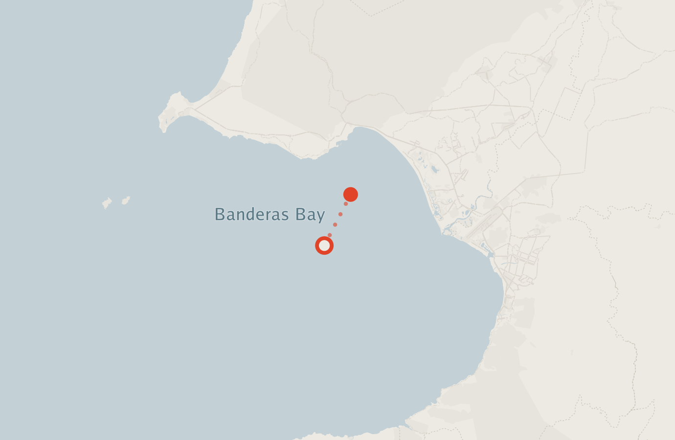 Activity map — real sighting points on an OpenStreetMap basemap