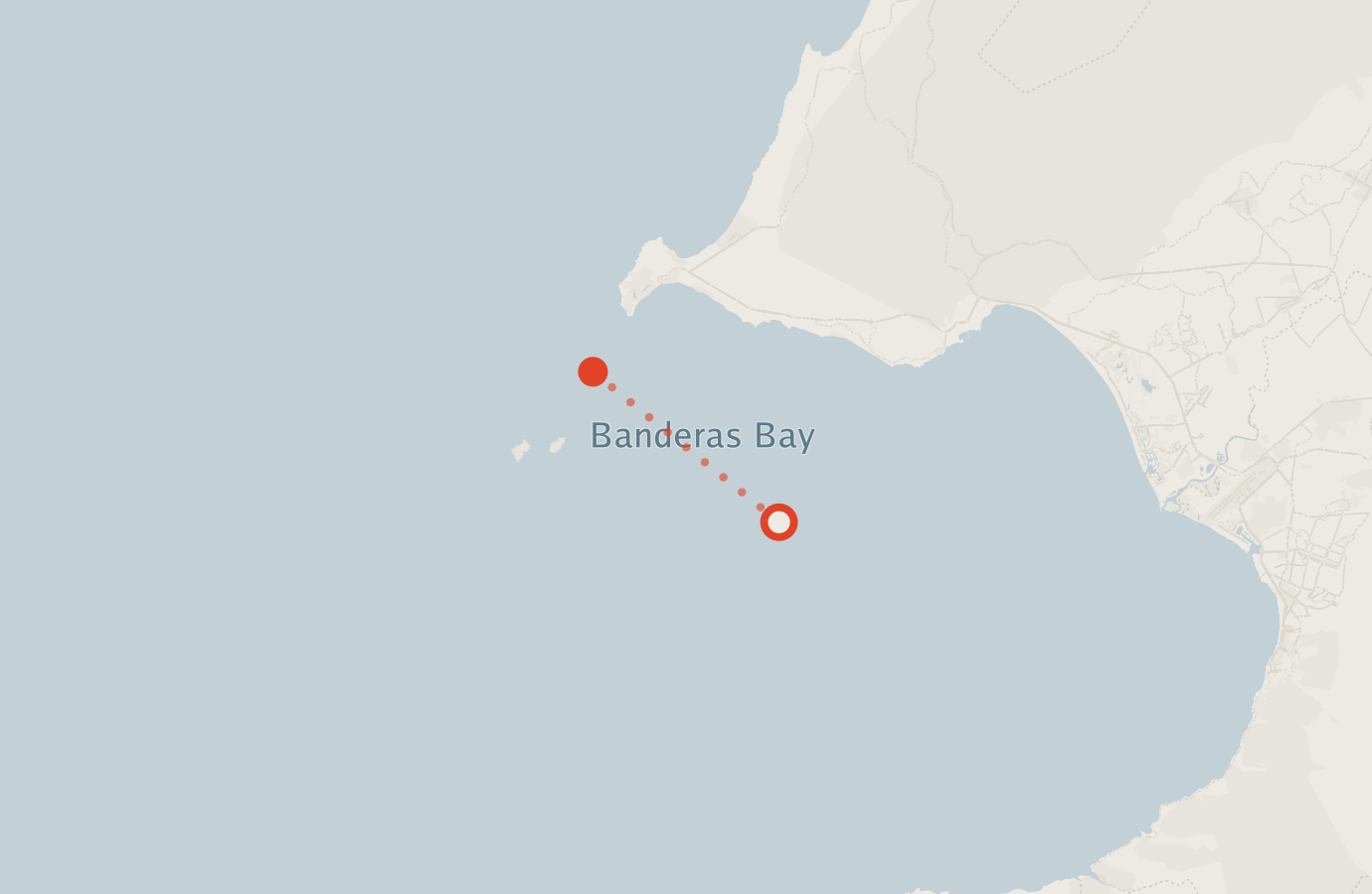 Activity map — real sighting points on an OpenStreetMap basemap