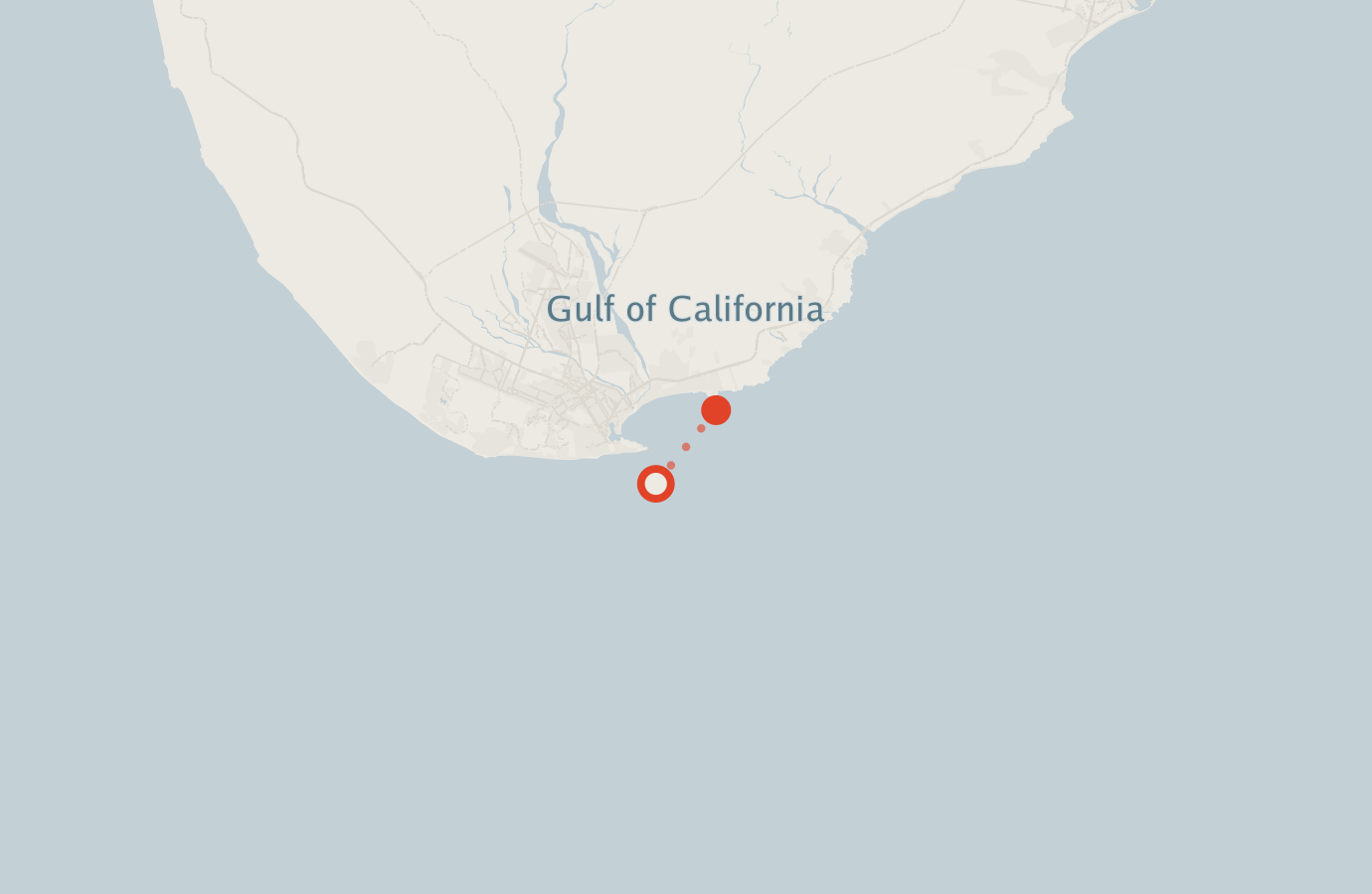 Activity map — real sighting points on an OpenStreetMap basemap