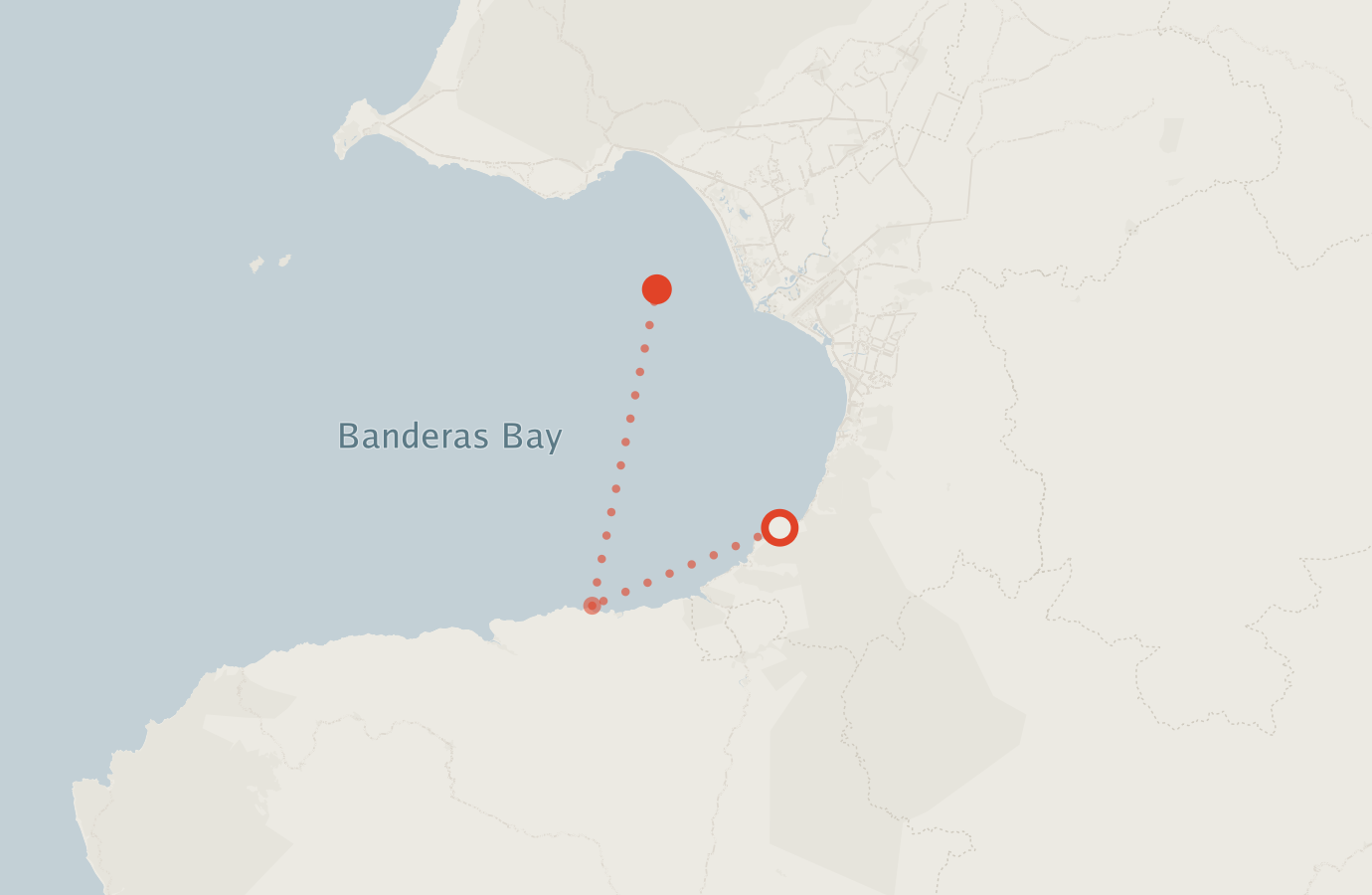Activity map — real sighting points on an OpenStreetMap basemap
