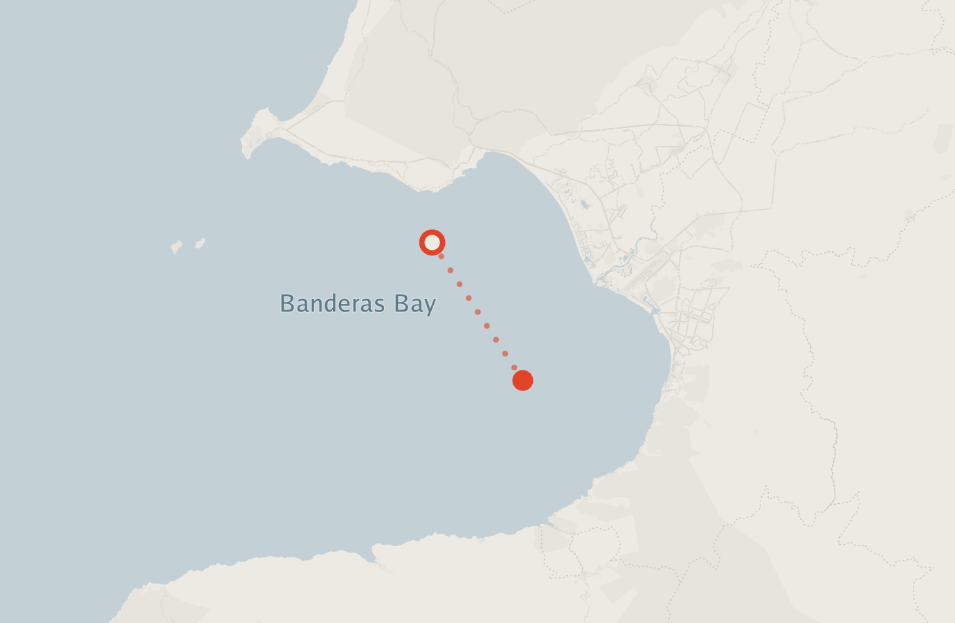 Activity map — real sighting points on an OpenStreetMap basemap