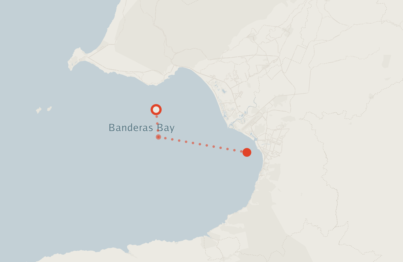 Activity map — real sighting points on an OpenStreetMap basemap