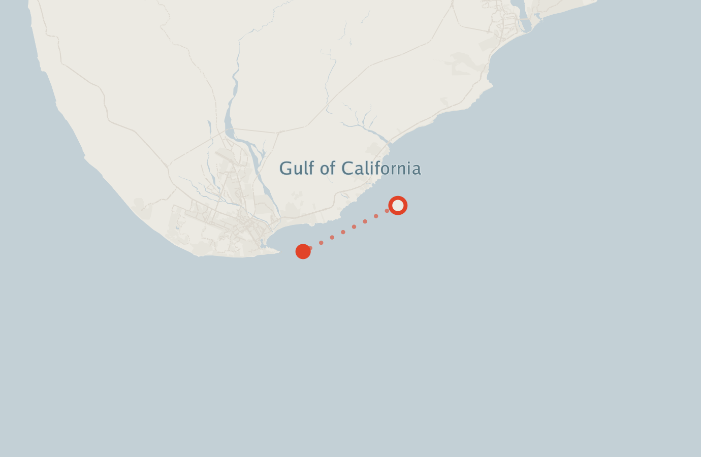 Activity map — real sighting points on an OpenStreetMap basemap