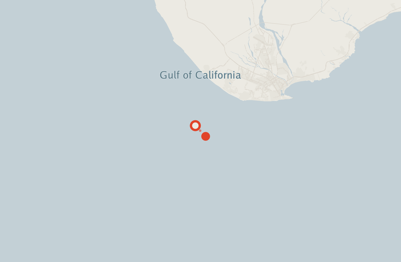 Activity map — real sighting points on an OpenStreetMap basemap
