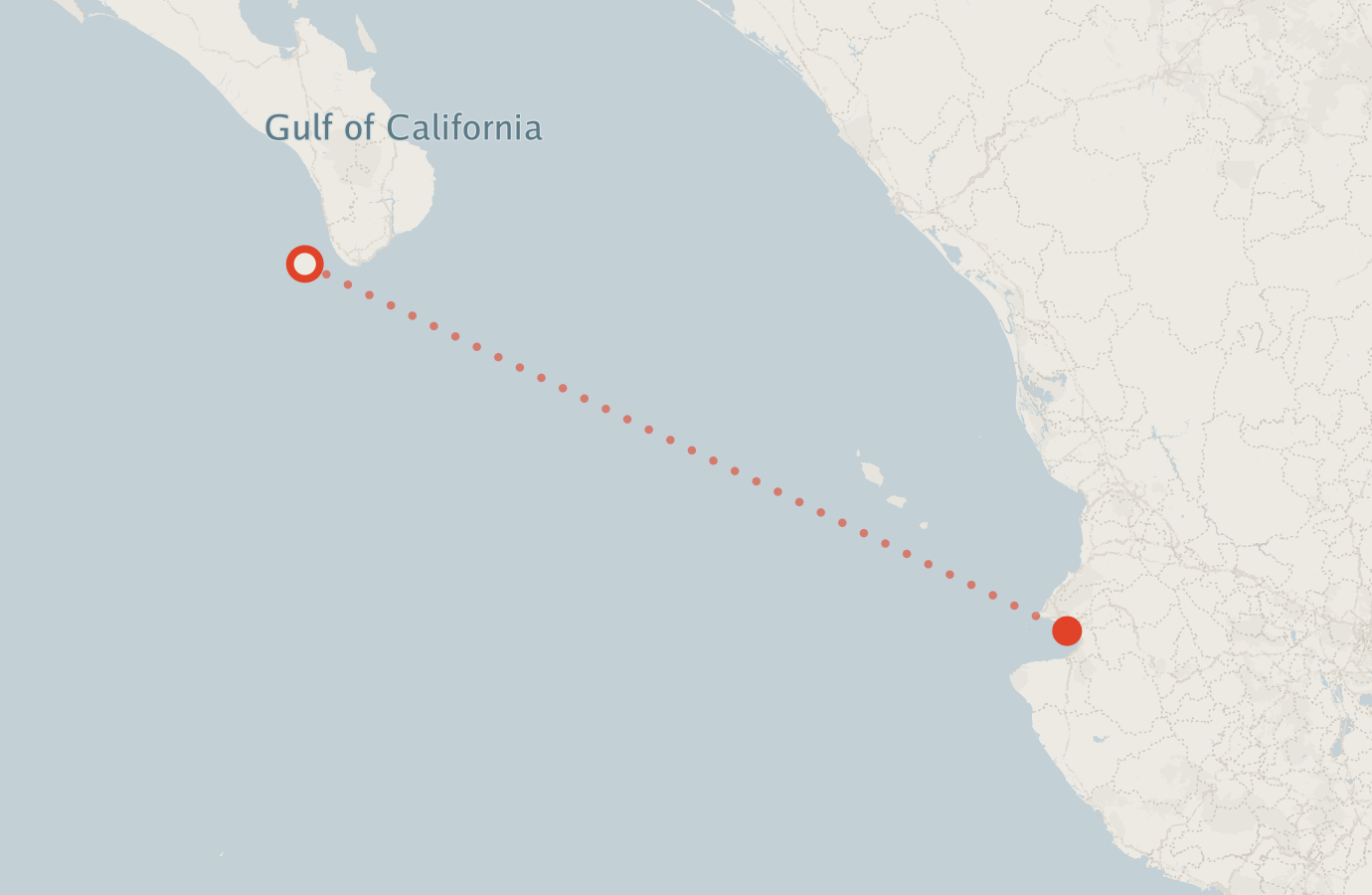 Activity map — real sighting points on an OpenStreetMap basemap
