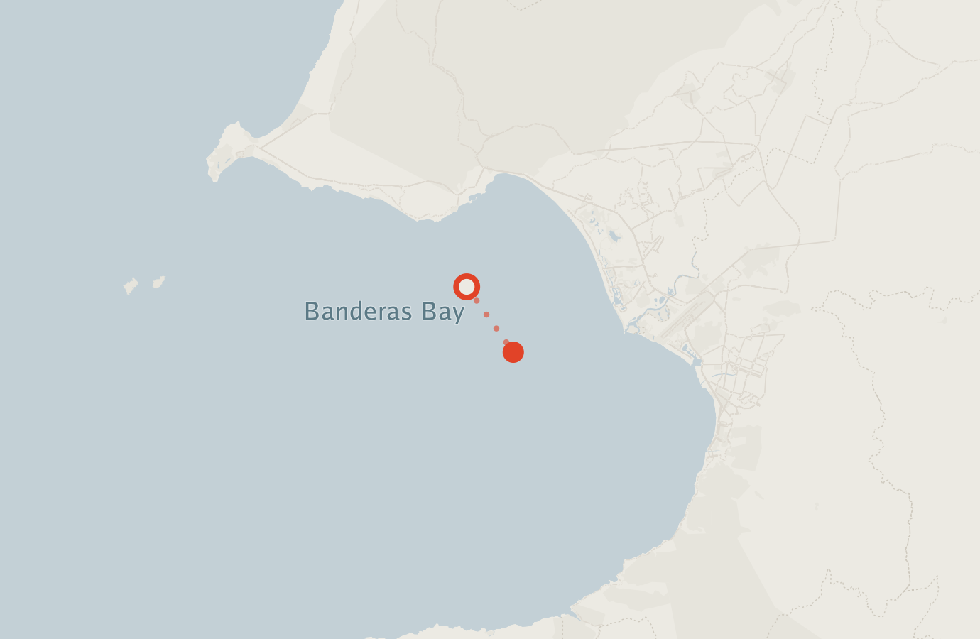 Activity map — real sighting points on an OpenStreetMap basemap