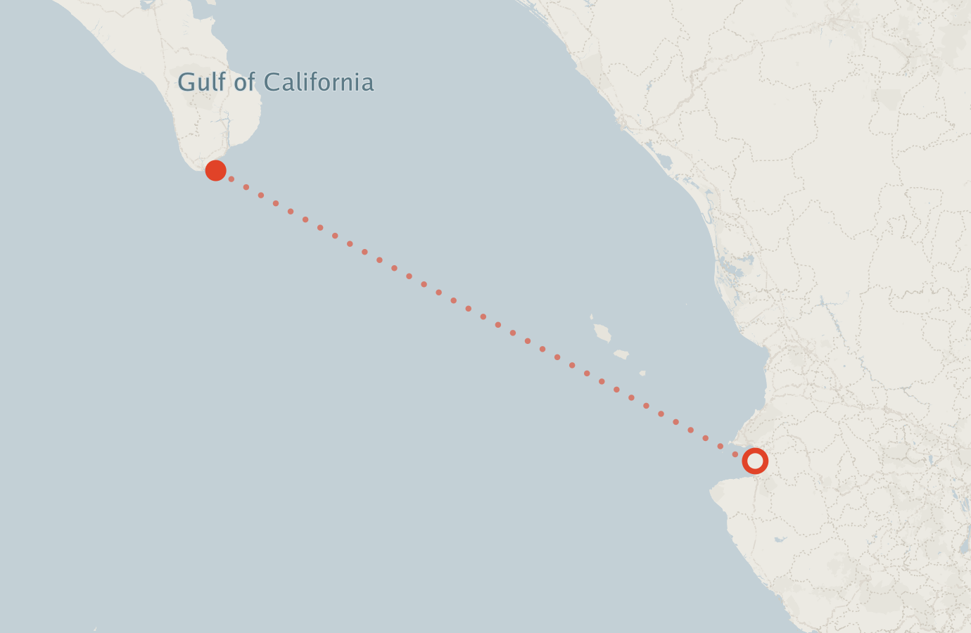 Activity map — real sighting points on an OpenStreetMap basemap