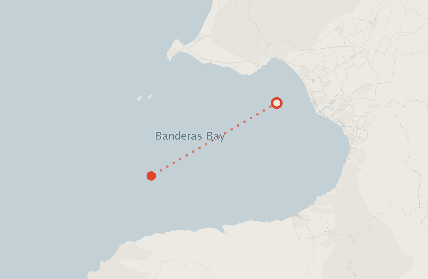 Activity map — real sighting points on an OpenStreetMap basemap