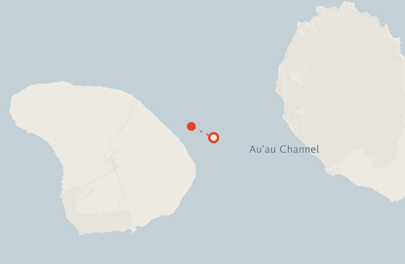 Activity map — real sighting points on an OpenStreetMap basemap